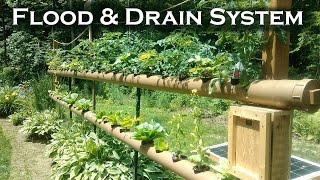 Hydroponics  Garden Vegetables (PVC)  with Solar Powered Automatic Watering System