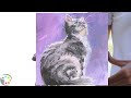 How to Paint a Cat | Step by Step Acrylic Painting Tutorial