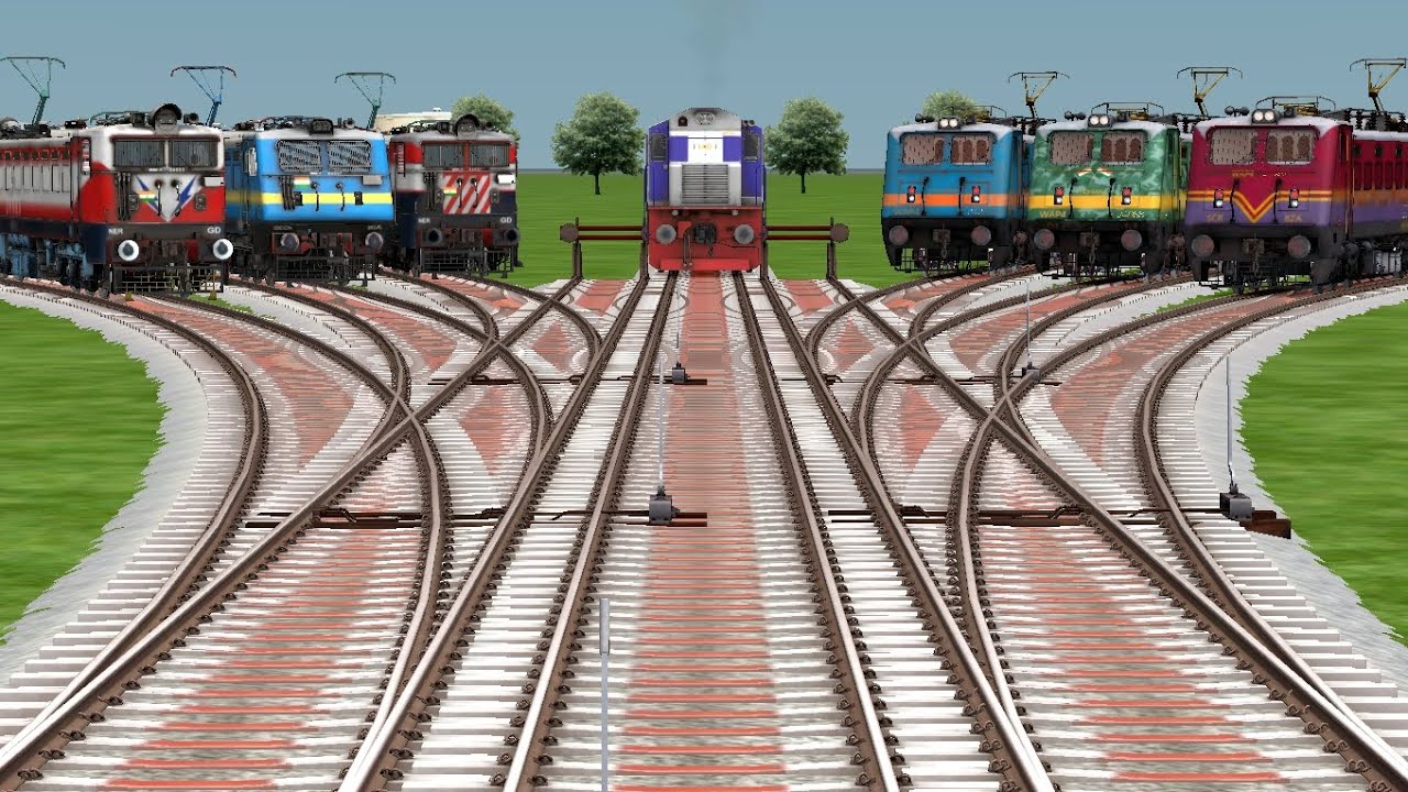 7 TRAIN CROSSING AT BUMPY RAILROAD TRACKS | Bumpy Railraod Crossing ...