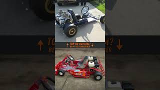 🔥 TOP or BOTTOM? Blue Old School Go Kart vs Red Racing Go Kart both with Twin Engines