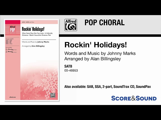 Rockin' Holidays!, arr. Alan Billingsley – Score & Sound 