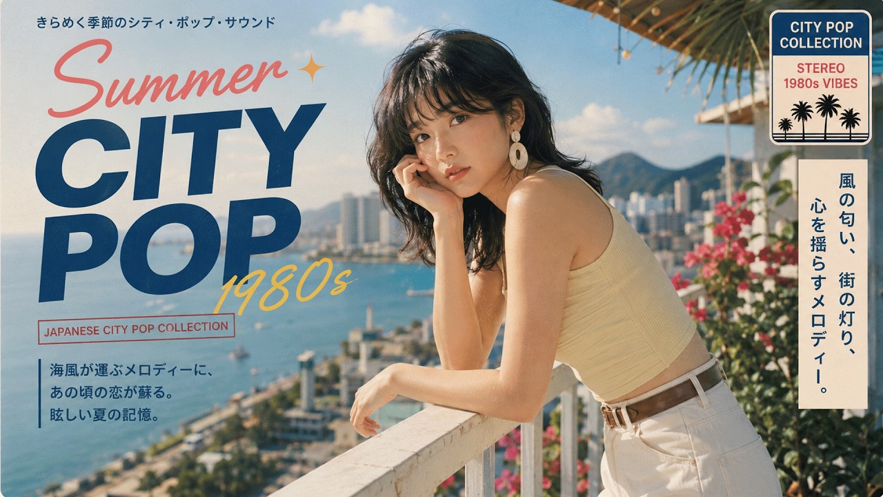 🌊 【24時間LIVE】海風に乗る80年代シティポップ｜忘れられない夏の