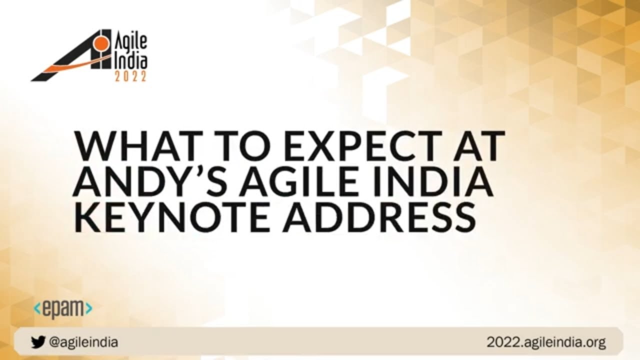 What to expect at Andy Hunt's #AgileIndia 2022 keynote - YouTube