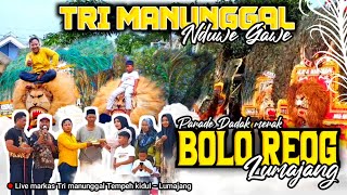 KETIKA SENIMAN REOG PUNYA HAJAT - MARKAS Tri manunggal Full Tamu BOLO REOG LUMAJANG 2024 TERBARU
