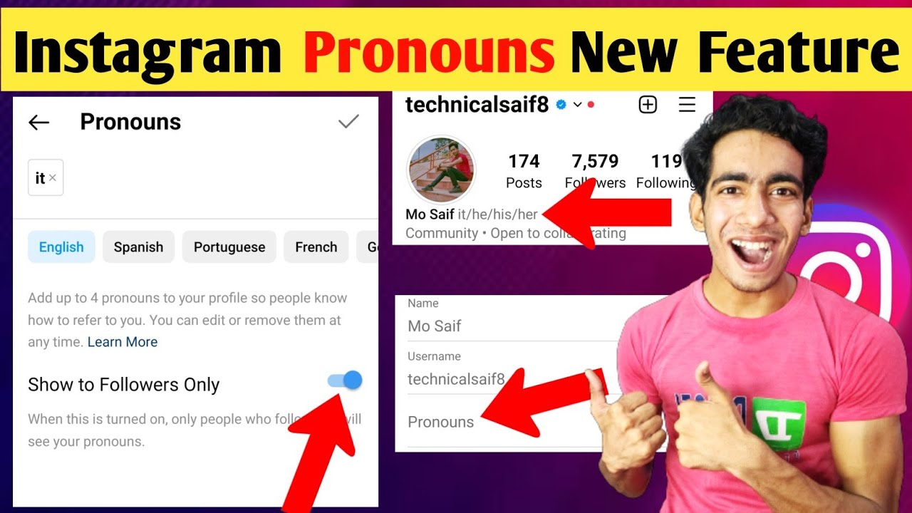 Instagram Pronouns New Feature How To Use Instagram Pronouns Feature