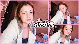 trying out the new glossier makeup!!
