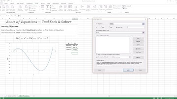 Goal Seek & Solver - EXCEL/VBA