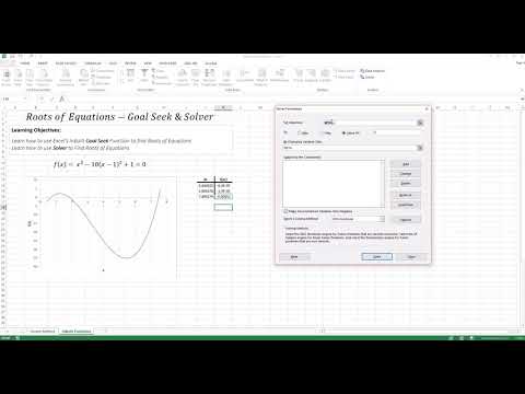 Goal Seek & Solver - EXCEL/VBA