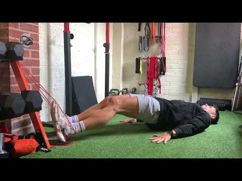 Slider Hamstring Curls w/ Band