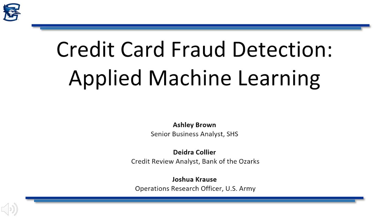 Credit Card Fraud Detection Using Machine Learning