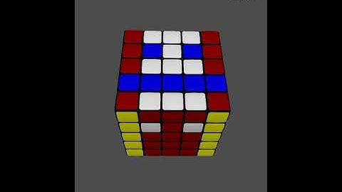 Face Pattern in 5 by 5 rubik
