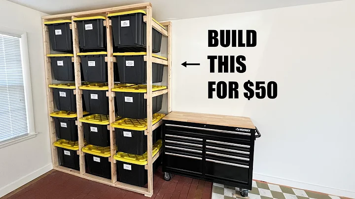 Easy DIY Tote Storage Rack | Build for under $50