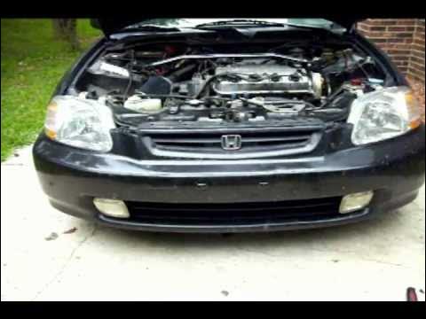 How to Remove Headlight Assembly Honda Civic - YouTube