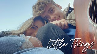 Video thumbnail of "Little Things by One Direction | cover by Jada Facer & John Buckley"