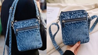 ✅20 Minutes! ✂️ From Old Jeans To A Stylish Bag 👖DIY old jeans/Sewing quickly with smart sewing