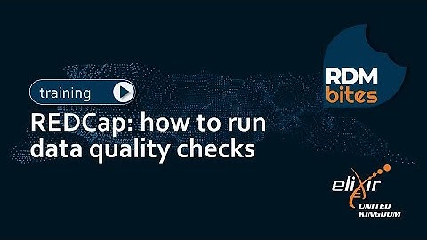 RDMbites | REDCap: how to run data quality checks