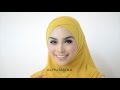 cara memakai jilbab segi empat yang simple tapi cantik