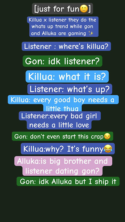 Killua and listener do a prank on gon and Alluka