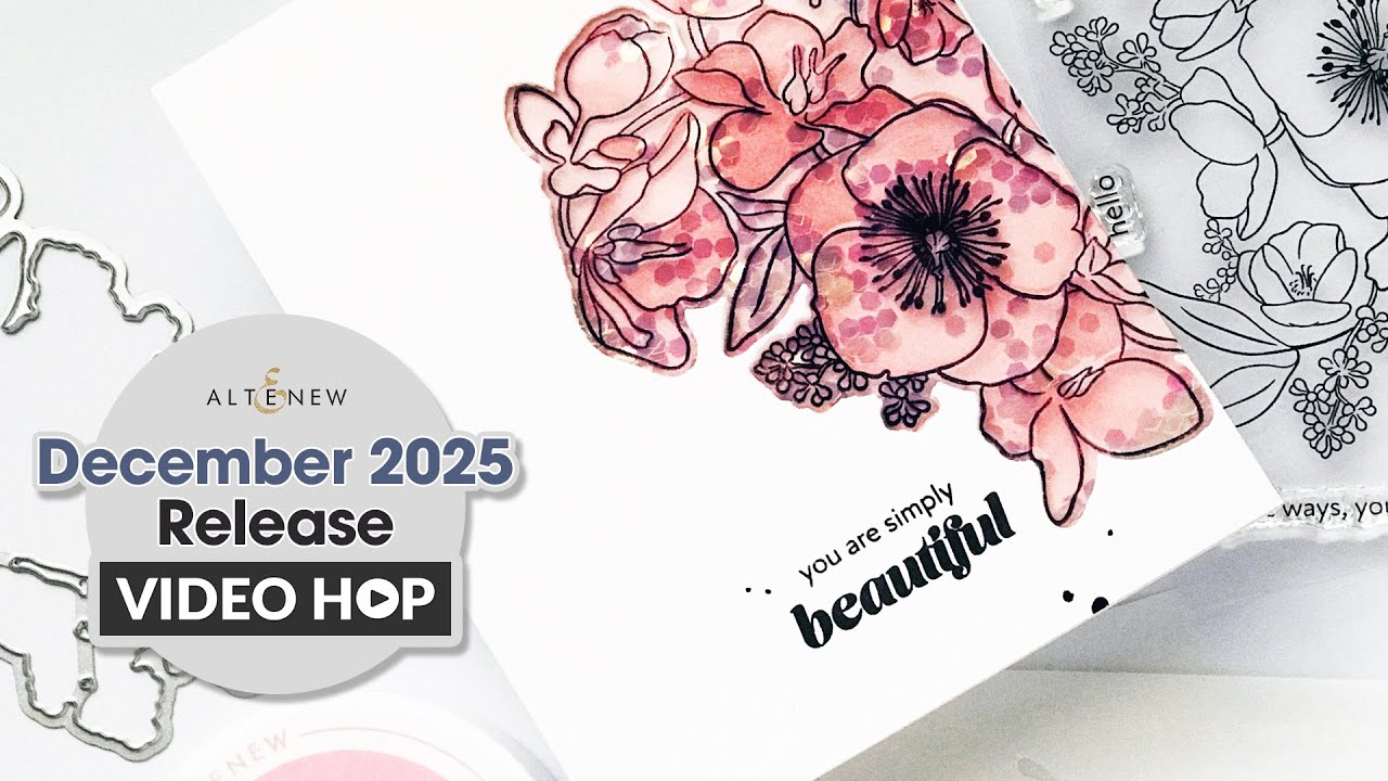 4 способа использования цветочного штампа | Видеомарафон и розыгрыш призов от Altenew в декабре