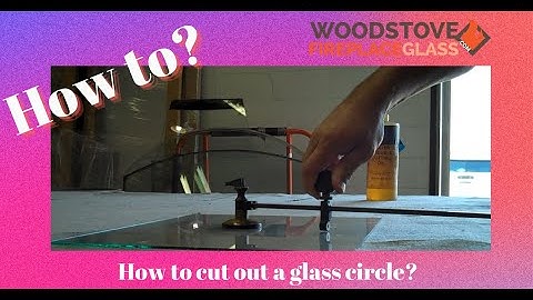 How to cut out a glass circle