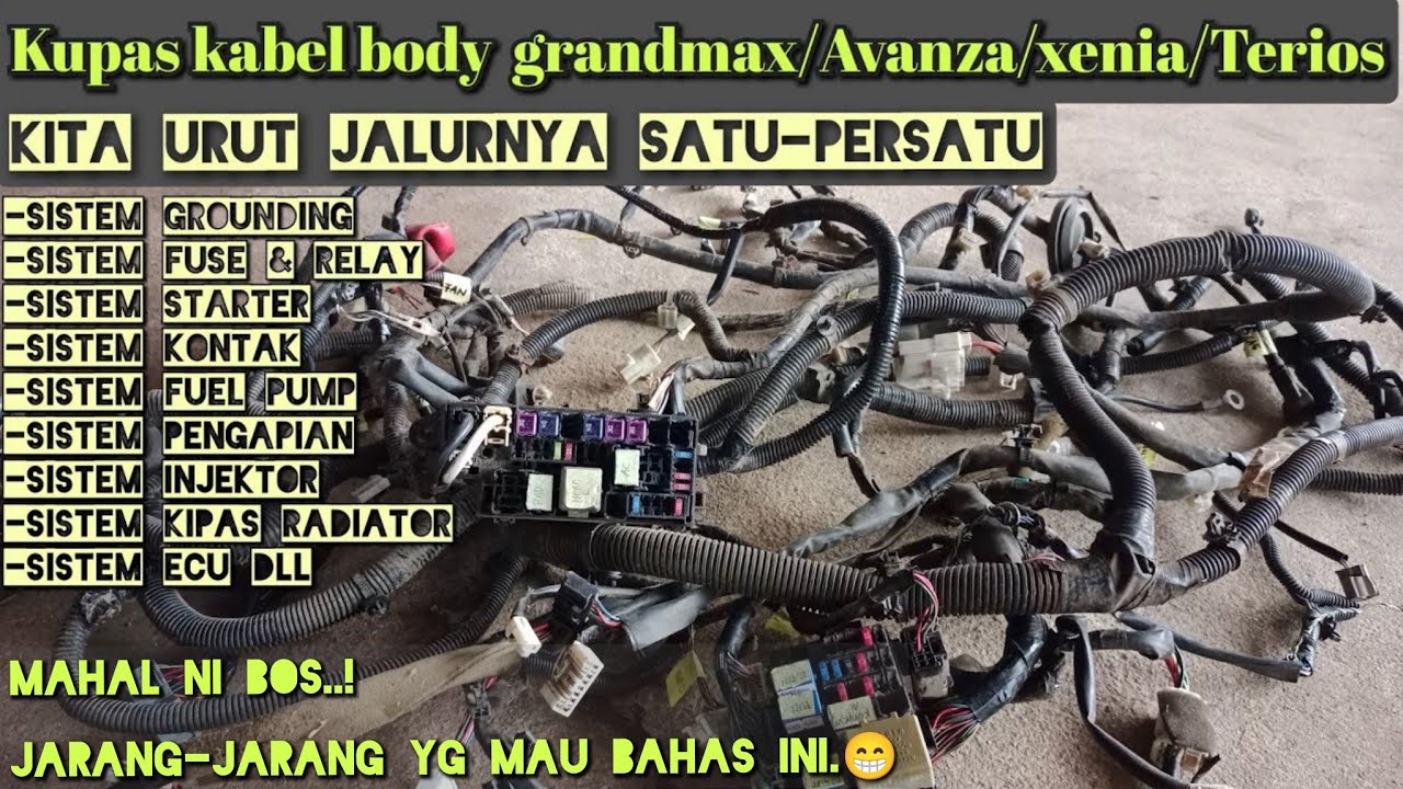 Wiring diagram kabel body G-max/Avanza/Terios