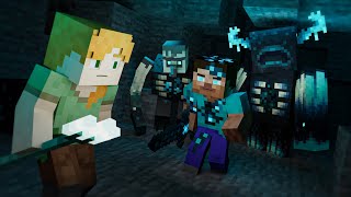 THE WARDEN  Alex and Steve Life (Minecraft animation)