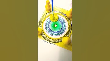 Spirograph Ruler Magic 🌀 Relax & Watch #Spirograph #Ruler #OddlySatisfying #RelaxArt #Shorts