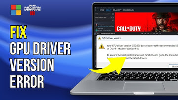 Fix COD Modern Warfare 3 Error Your GPU Driver Version Does Not Meet The Recommended (537.58)