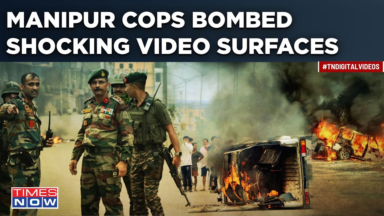 Manipur Cops, Militants Faceoff In Moreh | Shocking Videos Of Bombing, Torched Police Post Emerge