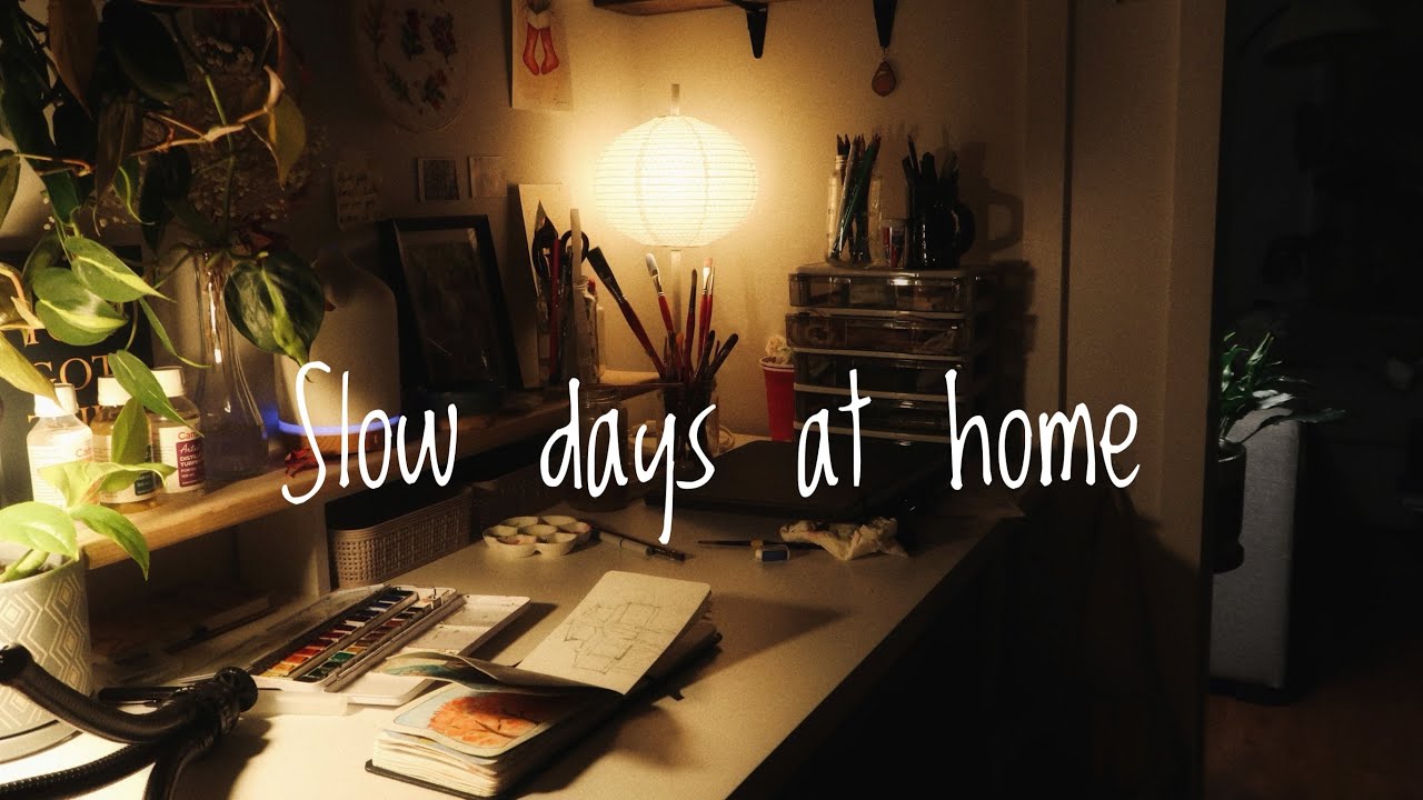 Fall to Winter Vlog: Watercolor Practice & Cozy Home Moments🍃