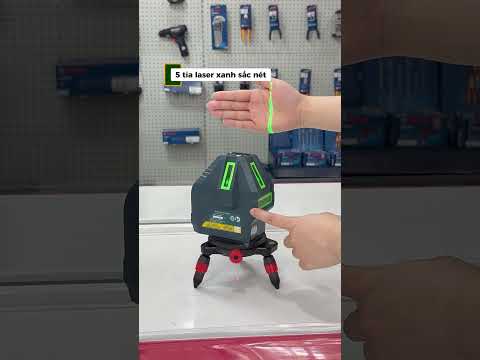 M&aacute;y c&acirc;n mực laser tia xanh Bosch GLL 50-15 XG - C&ocirc;ng nghệ VAR cho anh em thợ bắt lỗi lệch t&acirc;m