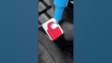 Drawing but on KEYBOARD ! with POSCA markers ! A for among us ! ... part 6 #shorts#art