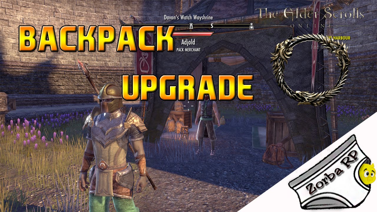 The Elder Scrolls Online Como Expandir Sua Backpack The Elder Scrolls Online Como Expandir Sua Backpack Upgrade