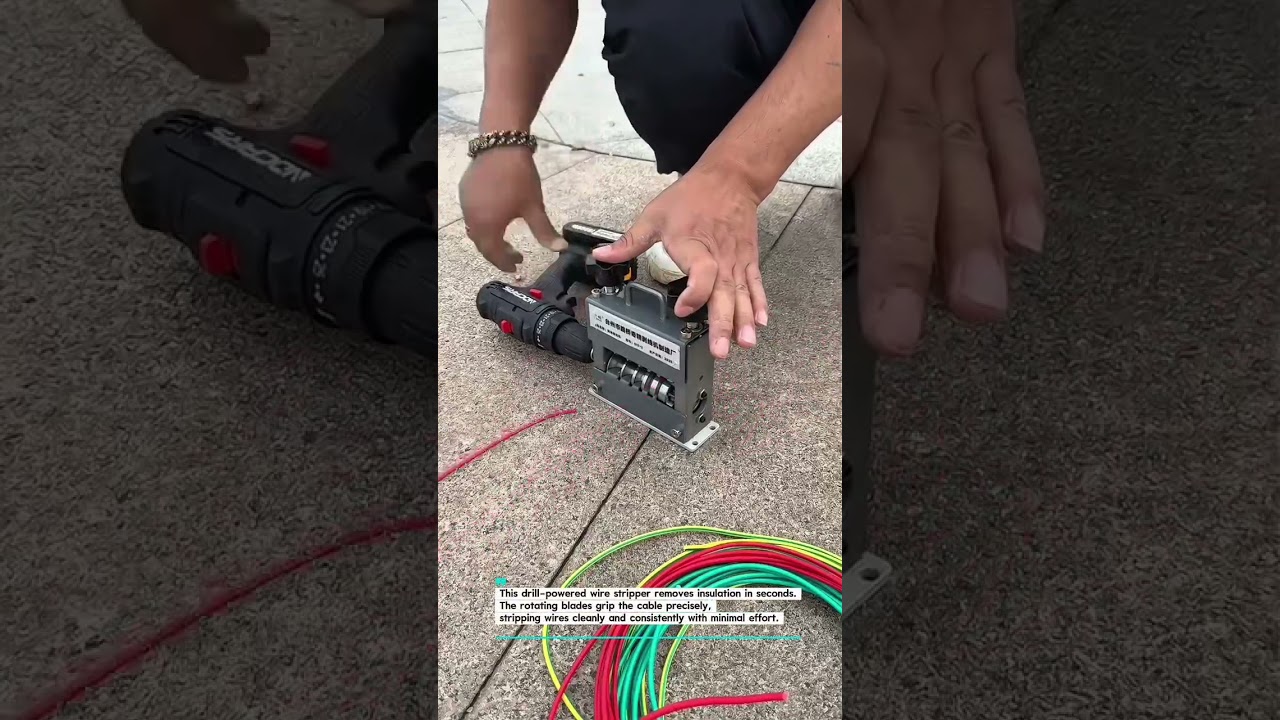 Fast Wire Stripping with Drill Machine 