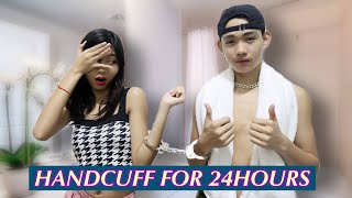 HANDCUFFED FOR 24 HOURS CHALLENGE ( keeshia and basty ) | SammyManese |