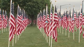 Thousands of flags planted in Field of Heroes in Westerville