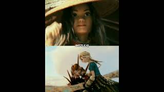 Raya vs astrid hofferson #edit #animation #shorts