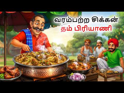 வரம்பற்ற சிக்கன் தம் பிரியாணி | New Tamil Stories | Tamil Kathai | Stories Tamil