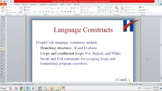 PeopleSoft Technical Training Part 8 of 36
