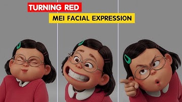 Turning Red | Mei Facial Expression | 3D Animation Test | Pixar |@3DAnimationInternships