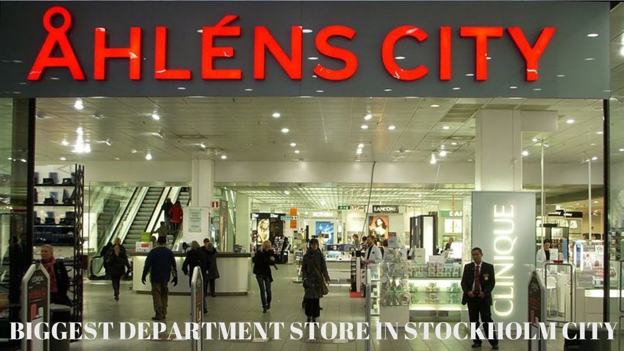 Åhlens department store is the biggest in Stockholm city. Dont miss the cafe with a great view.