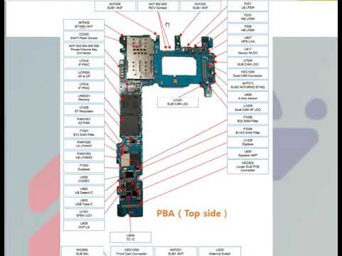 samsung note 8 n950f schematic full and photo internal motherboard