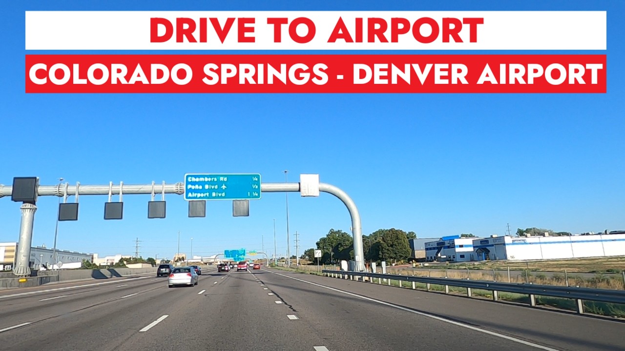 Driving 🚘 to Denver Airport Car Rental from Colorado Springs on Interstate 25 North