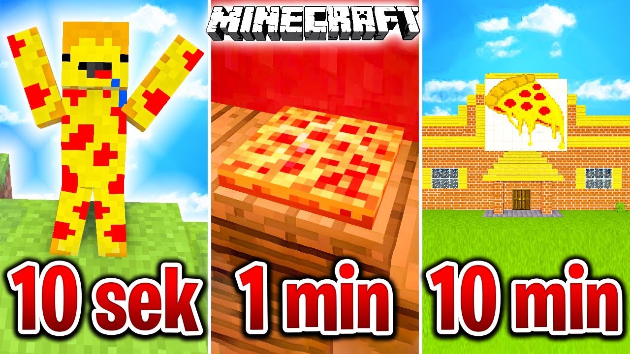 BUDUJĘ PIZZE W 10 SEKUND, 1 MINUTĘ I 10 MINUT! promise rings