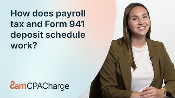How does payroll tax and Form 941 deposit schedule work?