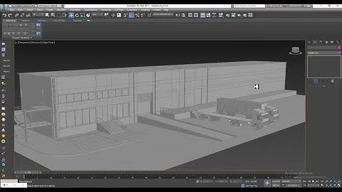 3Dsmax Tutorials, Learn 3D Modeling, Texturing & Lighting an Exterior WareHouse in 3dsmax (P4)