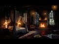 Castle Room Haven with Thunderstorm, Fireplace &amp; Rain Sounds to Sleep Instantly - 8 Hours