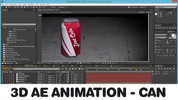 Animating a 3d soda can in after effects using element 3d | Experiment | Timelapse