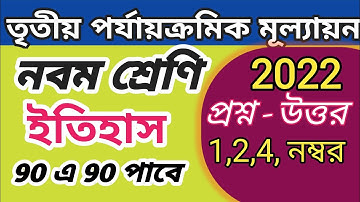 Class 9 Third Unit Test Question Paper 2022 | Class 9 History Suggestion Third Unit Test 2022