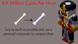 Hypixel Skyblock Easy Money Making Method 4.9 Million coins per hour Enchanted Bone screenshot 4